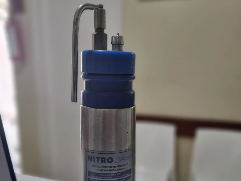 garrafa nitrogênio criocirurgia